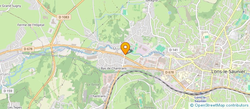 localisation de l'entreprise CHAUFFAGE BARDET FILS à MONTMOROT