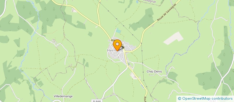 localisation de l'entreprise CHAUFFAGE BOIS & GRANULES DES COMBRAILLES  HERMENT
