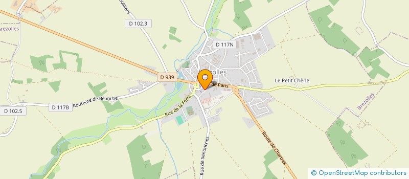 localisation de l'entreprise CHAUFFAGE BOUDET à BREZOLLES