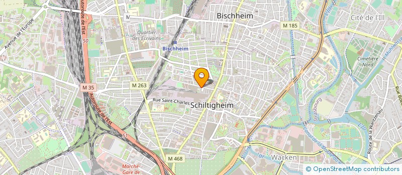 localisation de l'entreprise CHAUFFAGE CENTRAL MERTZ à SCHILTIGHEIM