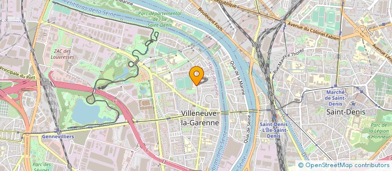 localisation de l'entreprise CHAUFFAGE CLIM PRO à VILLENEUVE-LA-GARENNE