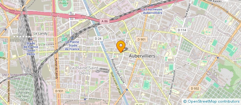 localisation de l'entreprise CHAUFFAGE CLIMATISATION ELECTRICITE à AUBERVILLIERS