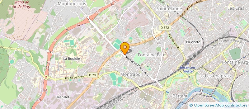 localisation de l'entreprise CHAUFFAGE CLIMATISATION SERVICES  BESANCON