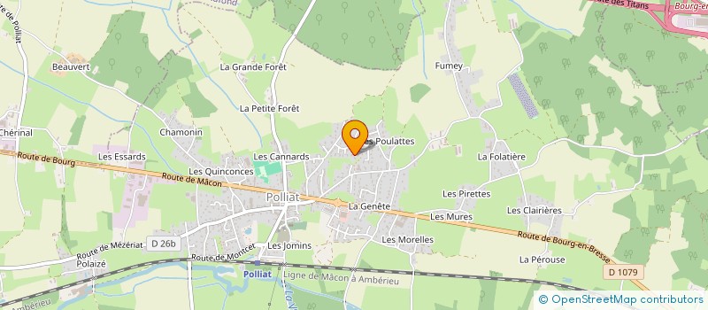 localisation de l'entreprise CHAUFFAGE CONCEPT DISTRIBUTION à POLLIAT