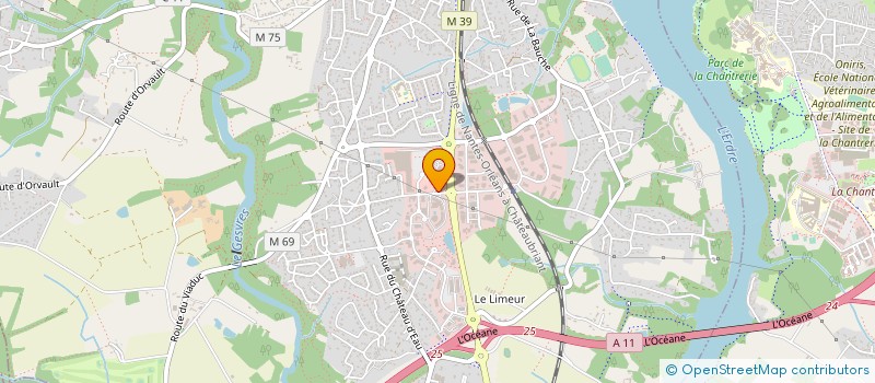 localisation de l'entreprise CHAUFFAGE CONFORT CHAPELAIN à LA CHAPELLE-SUR-ERDRE