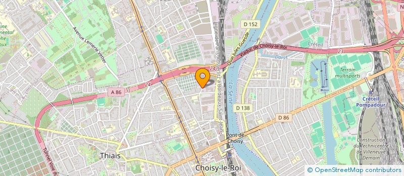 localisation de l'entreprise CHAUFFAGE COUVERTURE ELECTRIC PLOMBERIE  CHOISY-LE-ROI