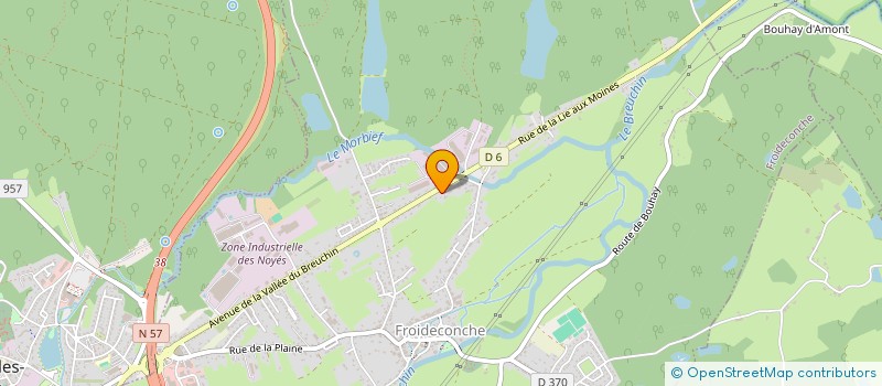 localisation de l'entreprise CHAUFFAGE DE LA VALLEE  FROIDECONCHE