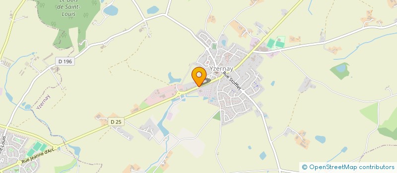 localisation de l'entreprise CHAUFFAGE - ELEC - PLOMBERIE - YZERNAY  YZERNAY