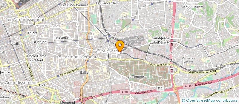 localisation de l'entreprise CHAUFFAGE ELECTRICITE PLOMBERIE à MARSEILLE