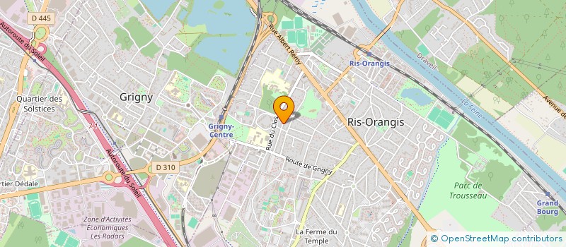 localisation de l'entreprise CHAUFFAGE ELECTRICITE REGULATION à RIS-ORANGIS