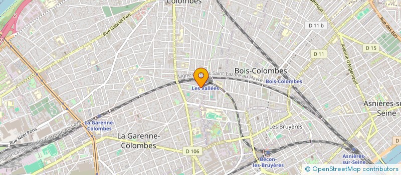 localisation de l'entreprise CHAUFFAGE ELECTRICITE RENOVAT BATIMENT à LA GARENNE-COLOMBES