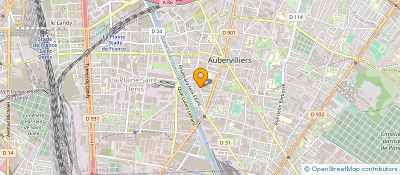 localisation de l'entreprise CHAUFFAGE ELECTRIQUE ASSISTANCE à AUBERVILLIERS