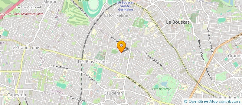 localisation de l'entreprise CHAUFFAGE ELECTRIQUE CONCEPT à BORDEAUX
