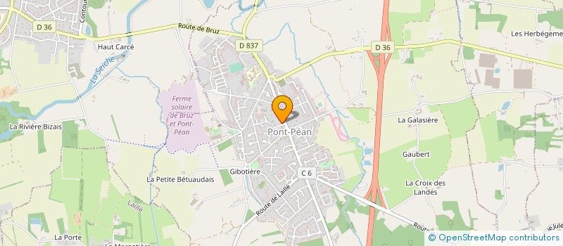 localisation de l'entreprise CHAUFFAGE ENERGIE LC  PONT-PEAN