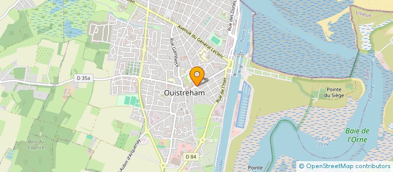 localisation de l'entreprise CHAUFFAGE ENTRET PLOMB ORGANIS SERVICES à OUISTREHAM