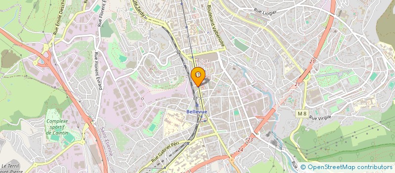 localisation de l'entreprise CHAUFFAGE ET CLIMATISATION à SAINT-ETIENNE