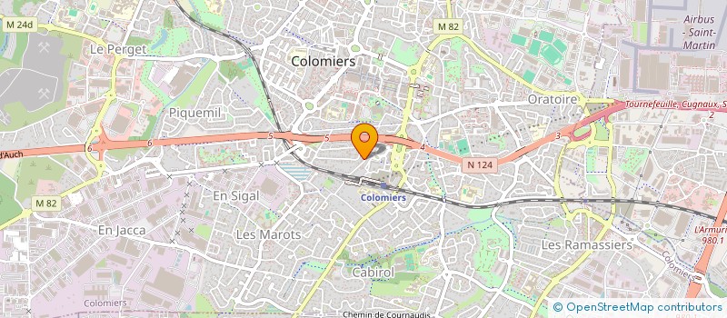 localisation de l'entreprise CHAUFFAGE ET PLOMBERIE OCCITAN SERVICES à COLOMIERS