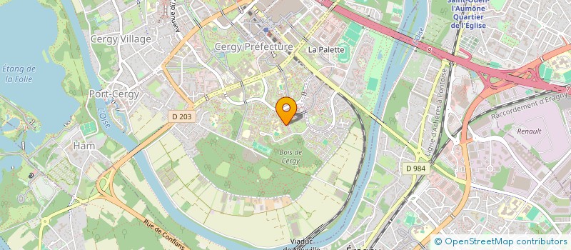 localisation de l'entreprise CHAUFFAGE EXPRESS  CERGY