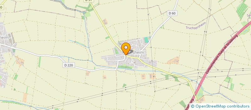 localisation de l'entreprise CHAUFFAGE HOENEN à PFULGRIESHEIM
