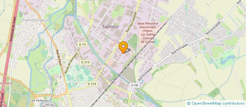 localisation de l'entreprise CHAUFFAGE INDUSTRIELLE TUYAUTERIE ENTRETIEN LELAY à CHALON-SUR-SAONE