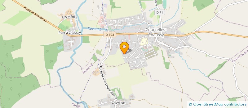 localisation de l'entreprise CHAUFFAGE JACQUEMIN à COURCELLES-CHAUSSY