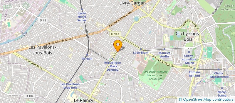 localisation de l'entreprise CHAUFFAGE LOGEMENT CONFORT à LIVRY-GARGAN