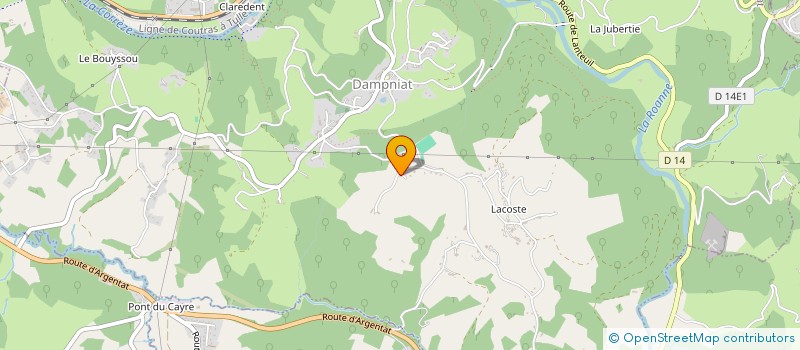 localisation de l'entreprise CHAUFFAGE MAINTENANCE DEPANNAGE SERVICE  DAMPNIAT