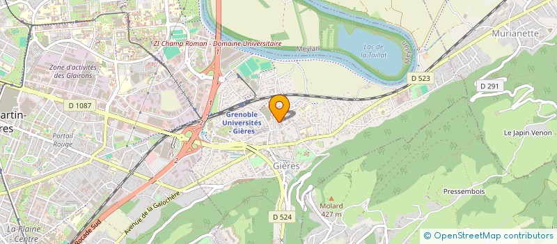 localisation de l'entreprise CHAUFFAGE MAINTENANCE PERFORMANCE à GIERES