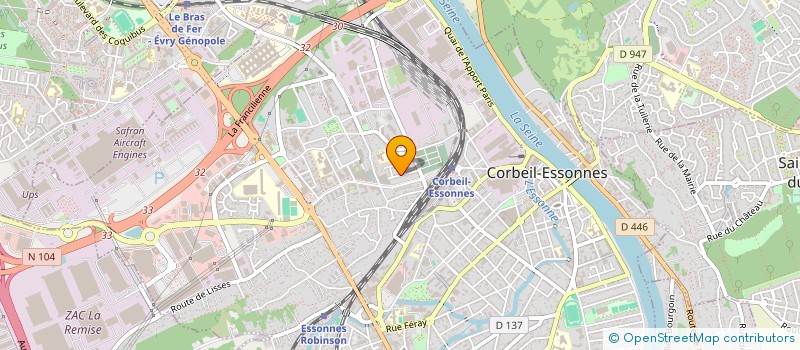 localisation de l'entreprise CHAUFFAGE MAINTENANCE PLOMBERIE THERMIQU à CORBEIL-ESSONNES