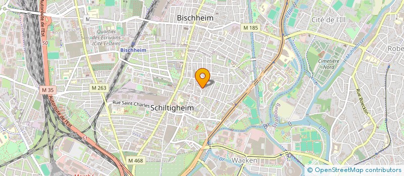 localisation de l'entreprise CHAUFFAGE MERTZ à SCHILTIGHEIM