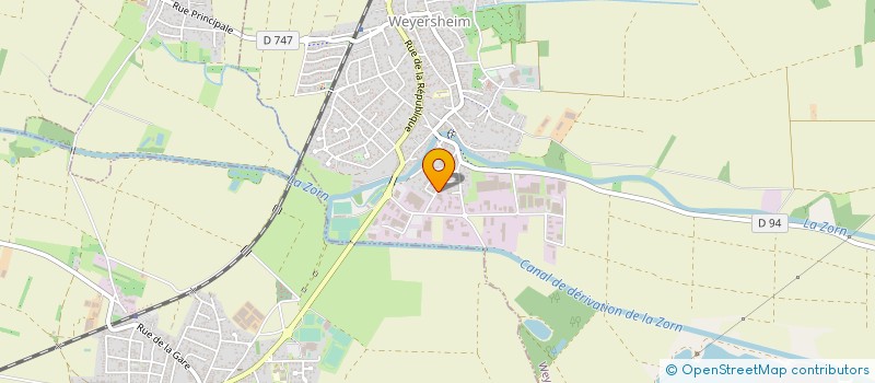 localisation de l'entreprise CHAUFFAGE MEYER à WEYERSHEIM