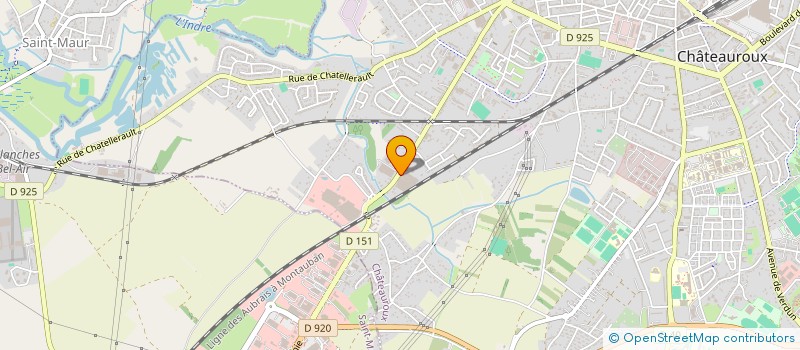 localisation de l'entreprise CHAUFFAGE NATUREL ET RAFRAICHISSEMENT à CHATEAUROUX