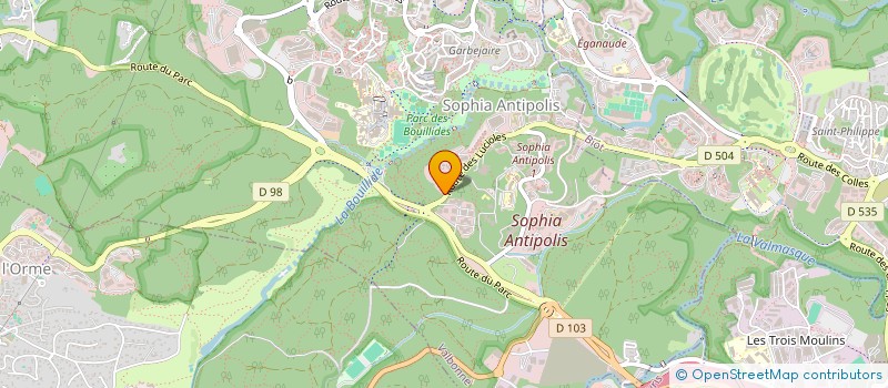 localisation de l'entreprise CHAUFFAGE PLOMBERIE CLIMATISATION VENTILATION  VALBONNE