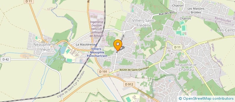 localisation de l'entreprise CHAUFFAGE PLOMBERIE ELECTRICITE  VILLIERS-SAINT-FREDERIC