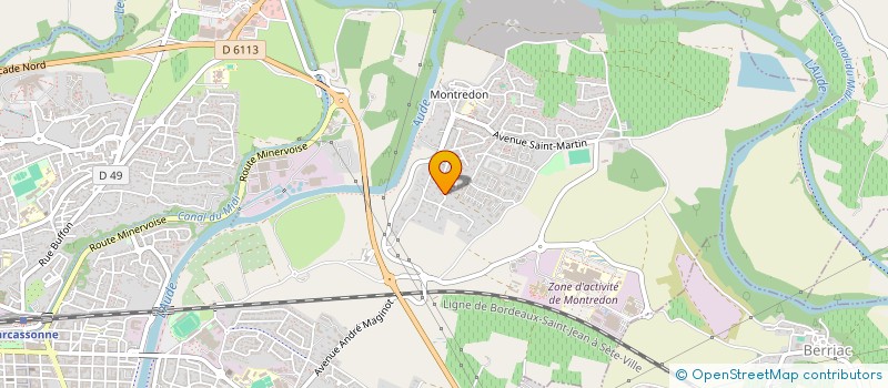 localisation de l'entreprise CHAUFFAGE PLOMBERIE INSTALLATION DEPANNAGE  CARCASSONNE