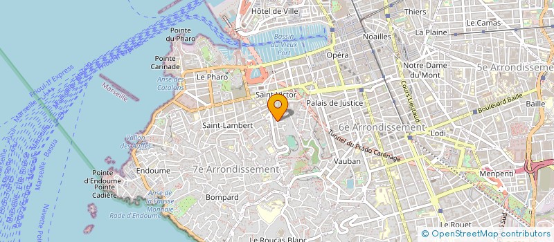 localisation de l'entreprise CHAUFFAGE PLOMBERIE MARIGNAN à MARSEILLE