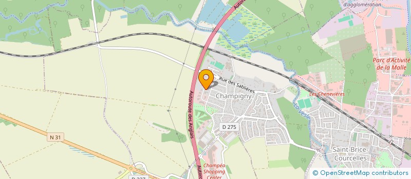 localisation de l'entreprise CHAUFFAGE PLUS à CHAMPIGNY