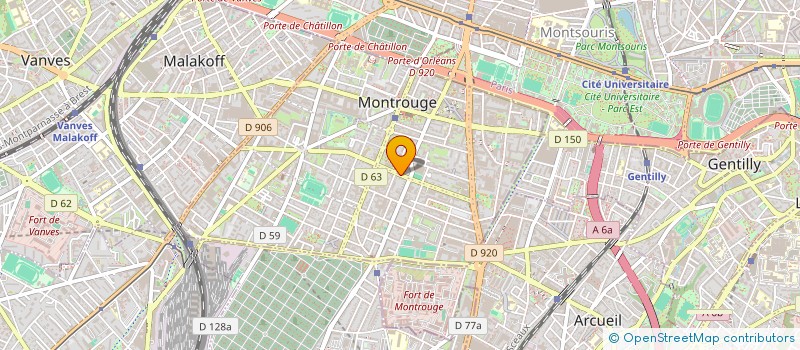 localisation de l'entreprise CHAUFFAGE QUALITE FUMISTERIE DEPANNAGE  MONTROUGE