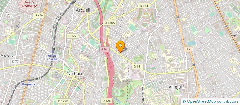 localisation de l'entreprise CHAUFFAGE RAMONAGE SERVICE  ARCUEIL