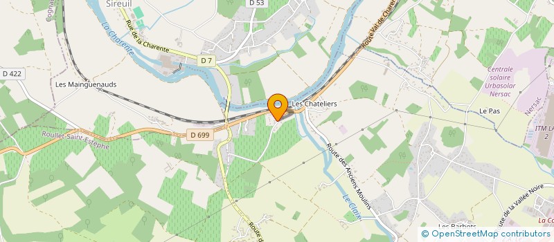 localisation de l'entreprise CHAUFFAGE RECUPERATION à ROULLET-SAINT-ESTEPHE