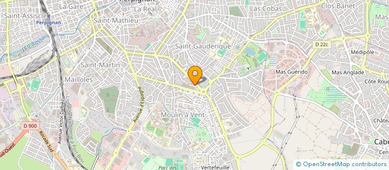 localisation de l'entreprise CHAUFFAGE SANITAIRE 2000  PERPIGNAN