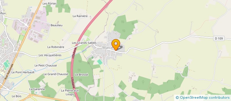 localisation de l'entreprise CHAUFFAGE SANITAIRE ANGEVINS  MAZE-MILON