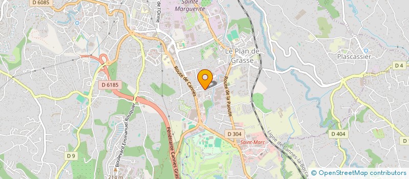 localisation de l'entreprise CHAUFFAGE SANITAIRE AZUREEN à GRASSE