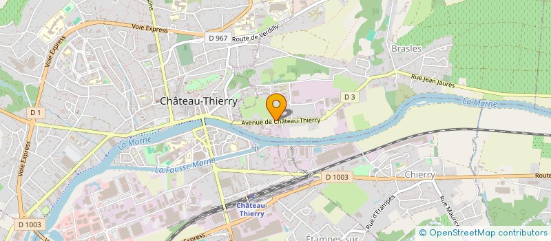 localisation de l'entreprise CHAUFFAGE SANITAIRE DABERNAT à BRASLES