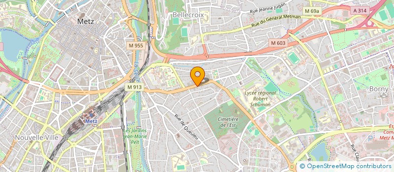 localisation de l'entreprise CHAUFFAGE SANITAIRE DE LA NIED - TRIGO à METZ