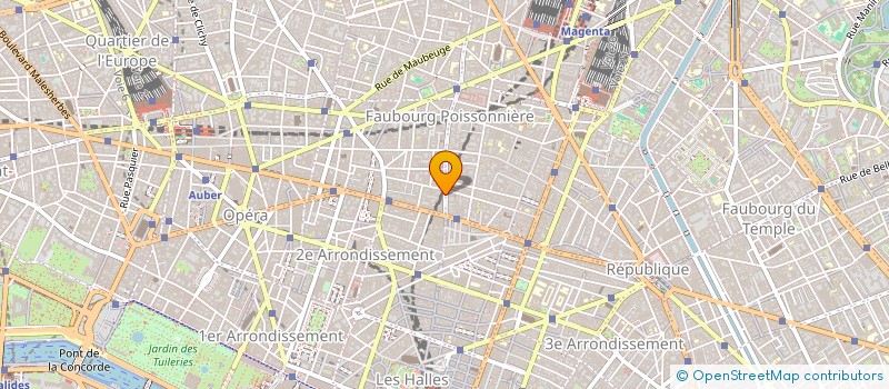 localisation de l'entreprise CHAUFFAGE SANITAIRE DISTRIBUTION à PARIS
