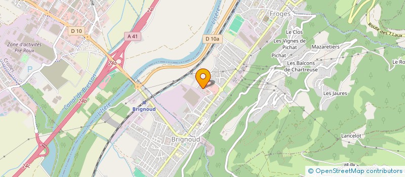 localisation de l'entreprise CHAUFFAGE SANITAIRE DU GRESIVAUDAN  FROGES