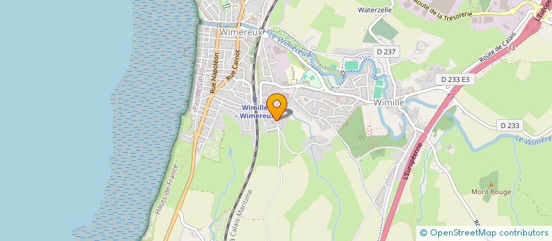 localisation de l'entreprise CHAUFFAGE SANITAIRE DU LITTORAL à WIMILLE