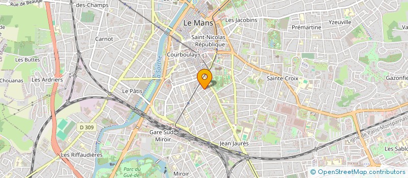 localisation de l'entreprise CHAUFFAGE SANITAIRE DU MAINE à LE MANS