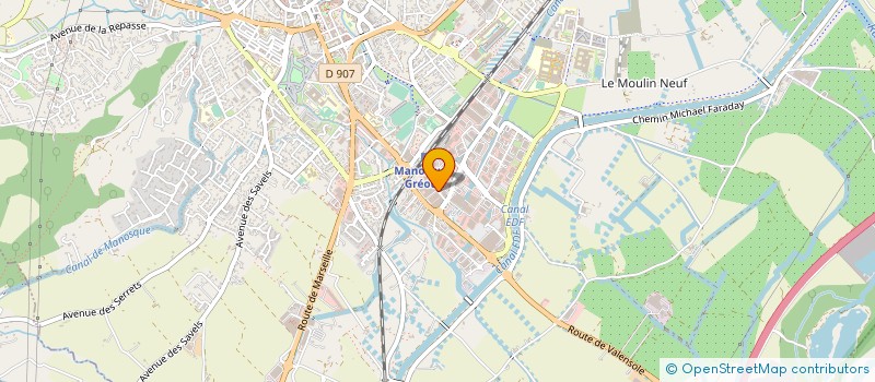 localisation de l'entreprise CHAUFFAGE SANITAIRE MANOSQUINE à MANOSQUE